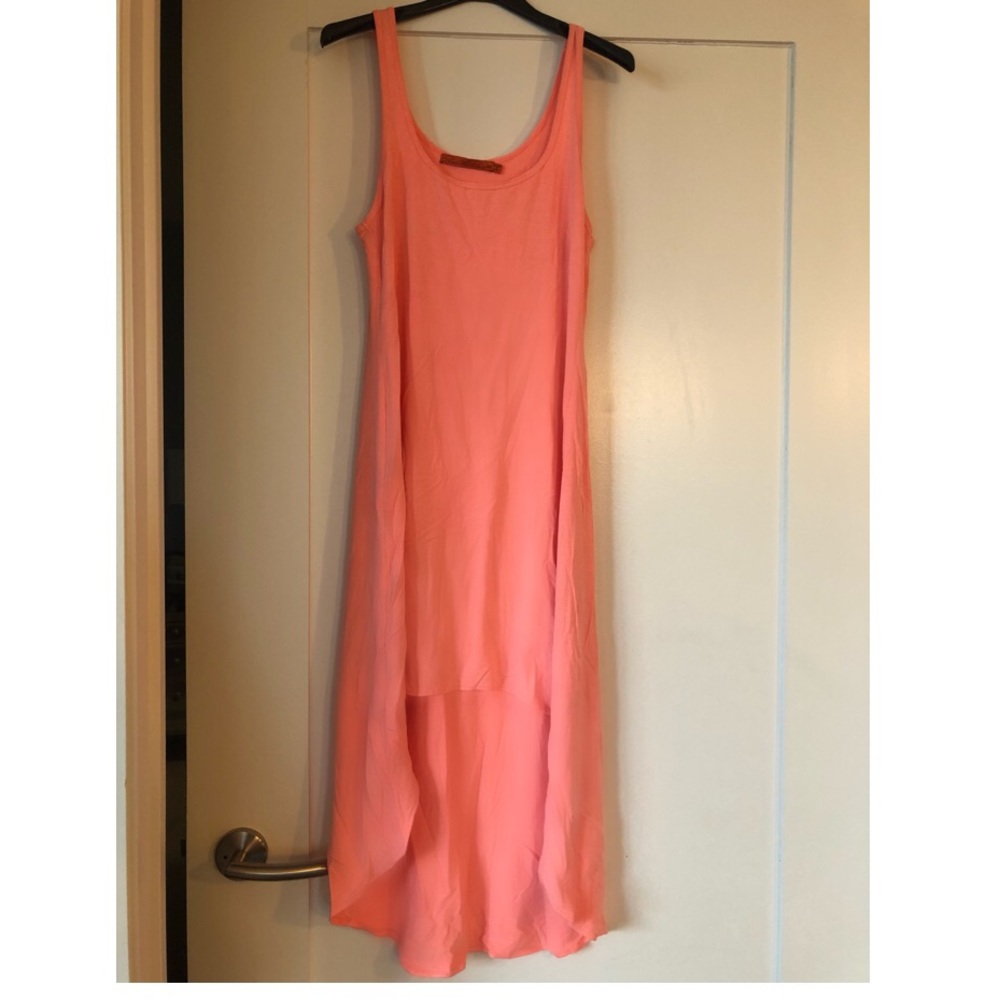TAKE 50% OFF! Feel the Piece High Low Orange Dress